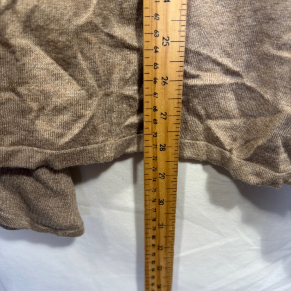 Backdrop Cardigan Womens Size S/M Beige Lighweight Open Shawl Neck Coastal - Picture 5 of 8